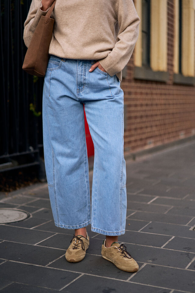Demi Barrel Jean | Vintage Blue