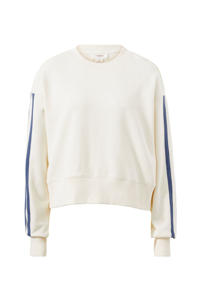 Sporty Slouchy Crew | Winter White