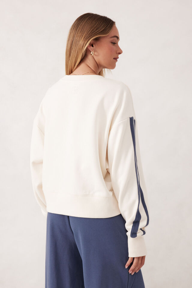 Sporty Slouchy Crew | Winter White