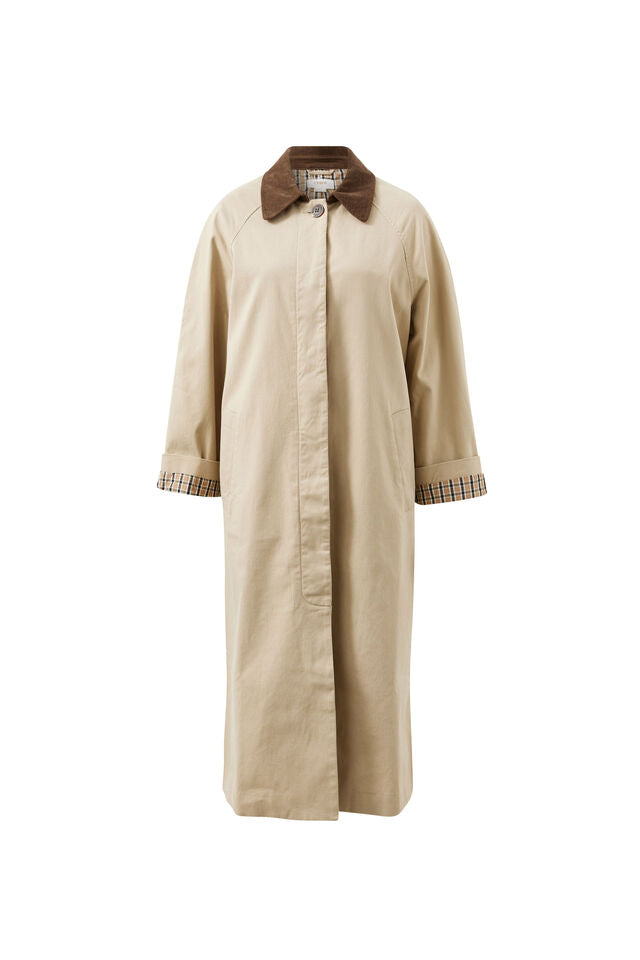 Ash Coat | Sand Choc Collar