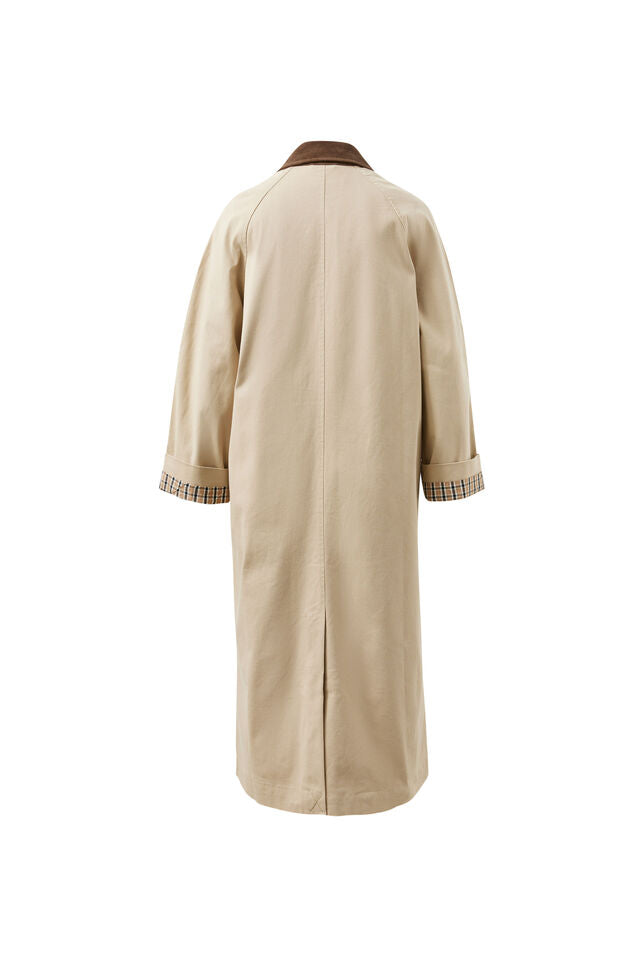 Ash Coat | Sand Choc Collar