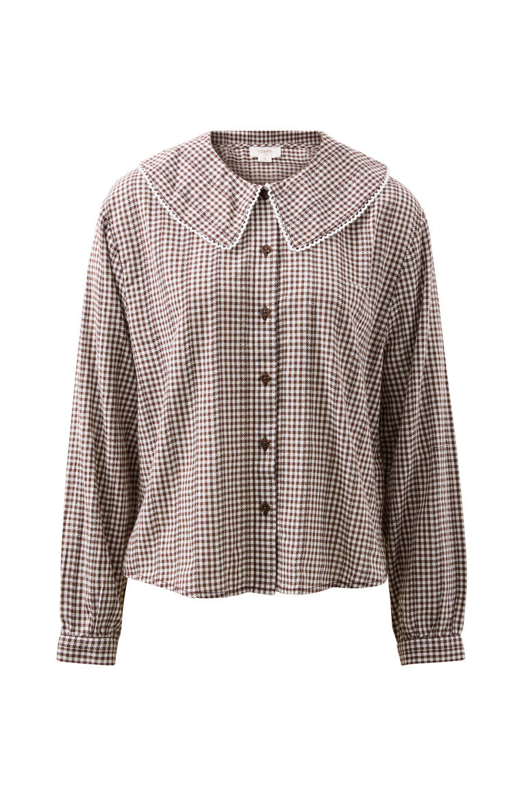 Alice Collared Top | Gingham