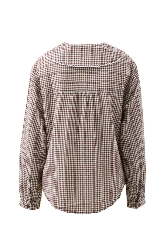 Alice Collared Top | Gingham