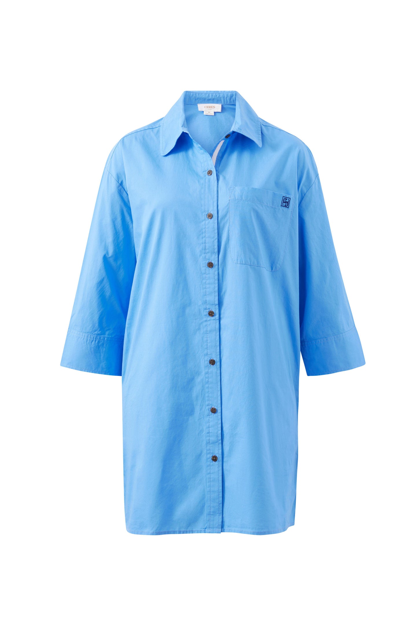 Anna Shirt Dress | Amalfi Blue