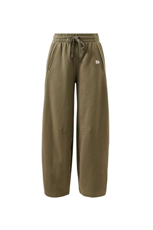 Elsie Barrel Trackpant | Washed Olive
