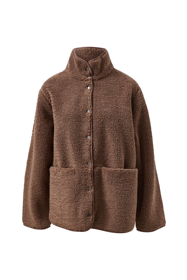 Teddy Jacket | Chocolate