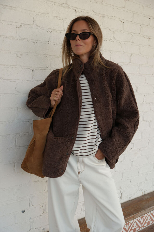 Teddy Jacket | Chocolate