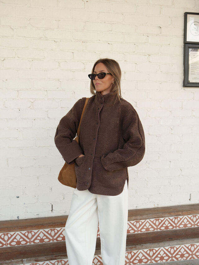 Teddy Jacket | Chocolate