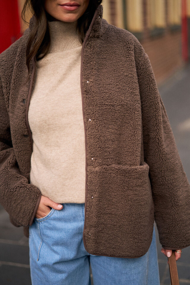 Teddy Jacket | Chocolate