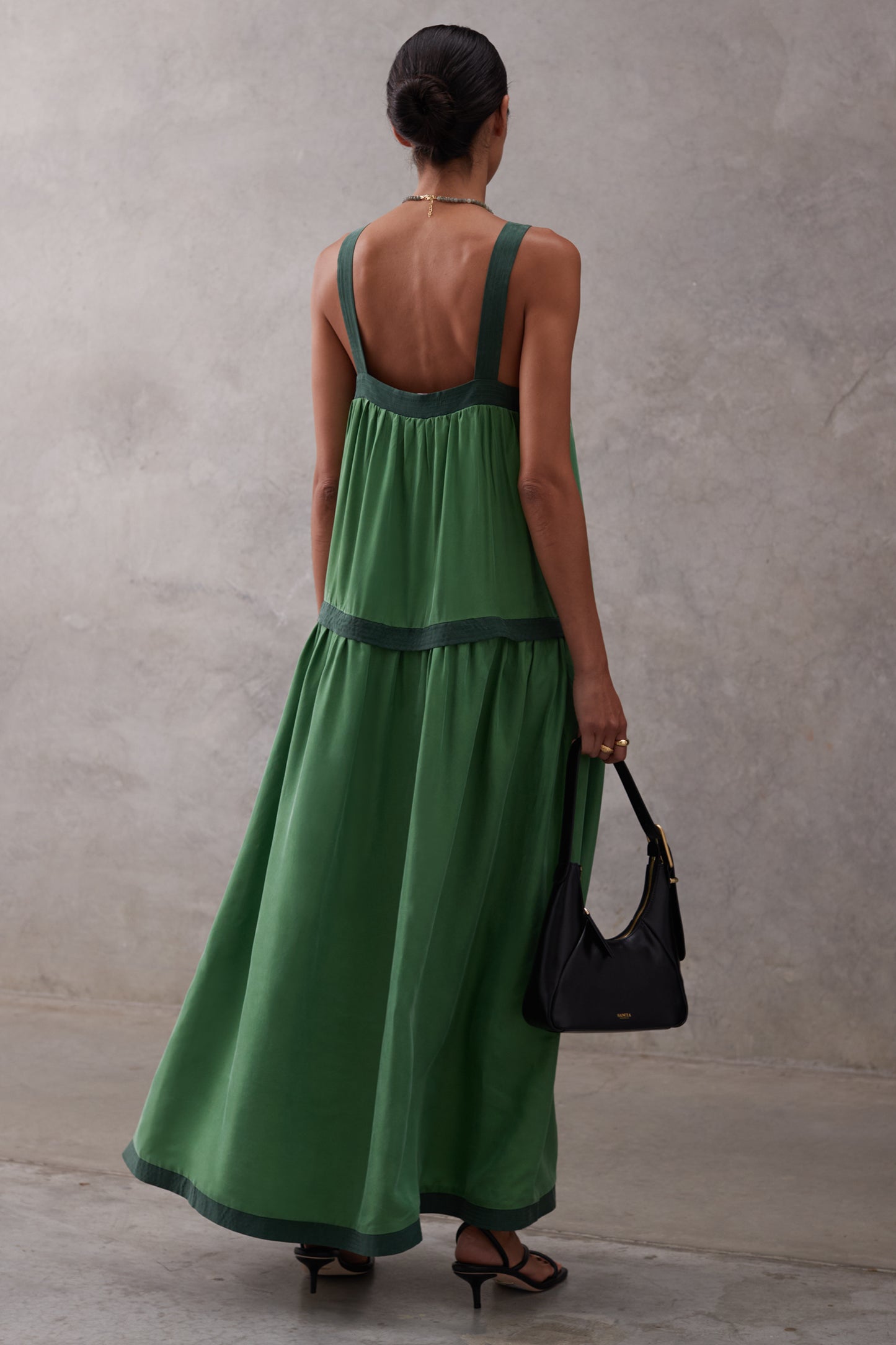 Lamara Dress | Bottle Green