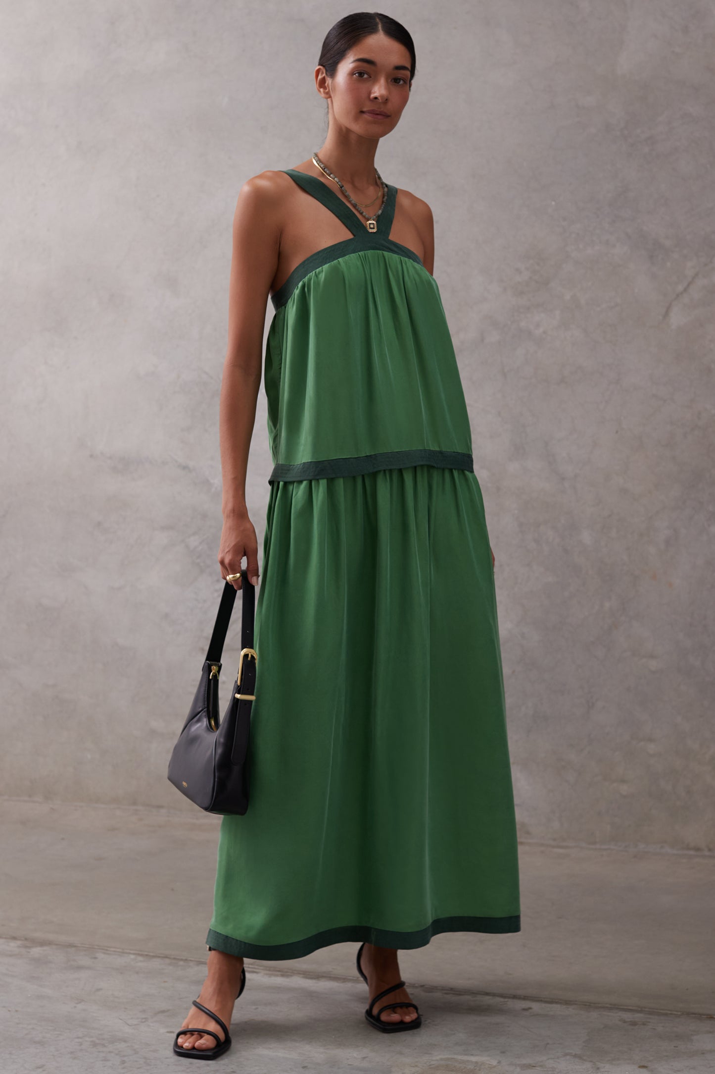 Lamara Dress | Bottle Green