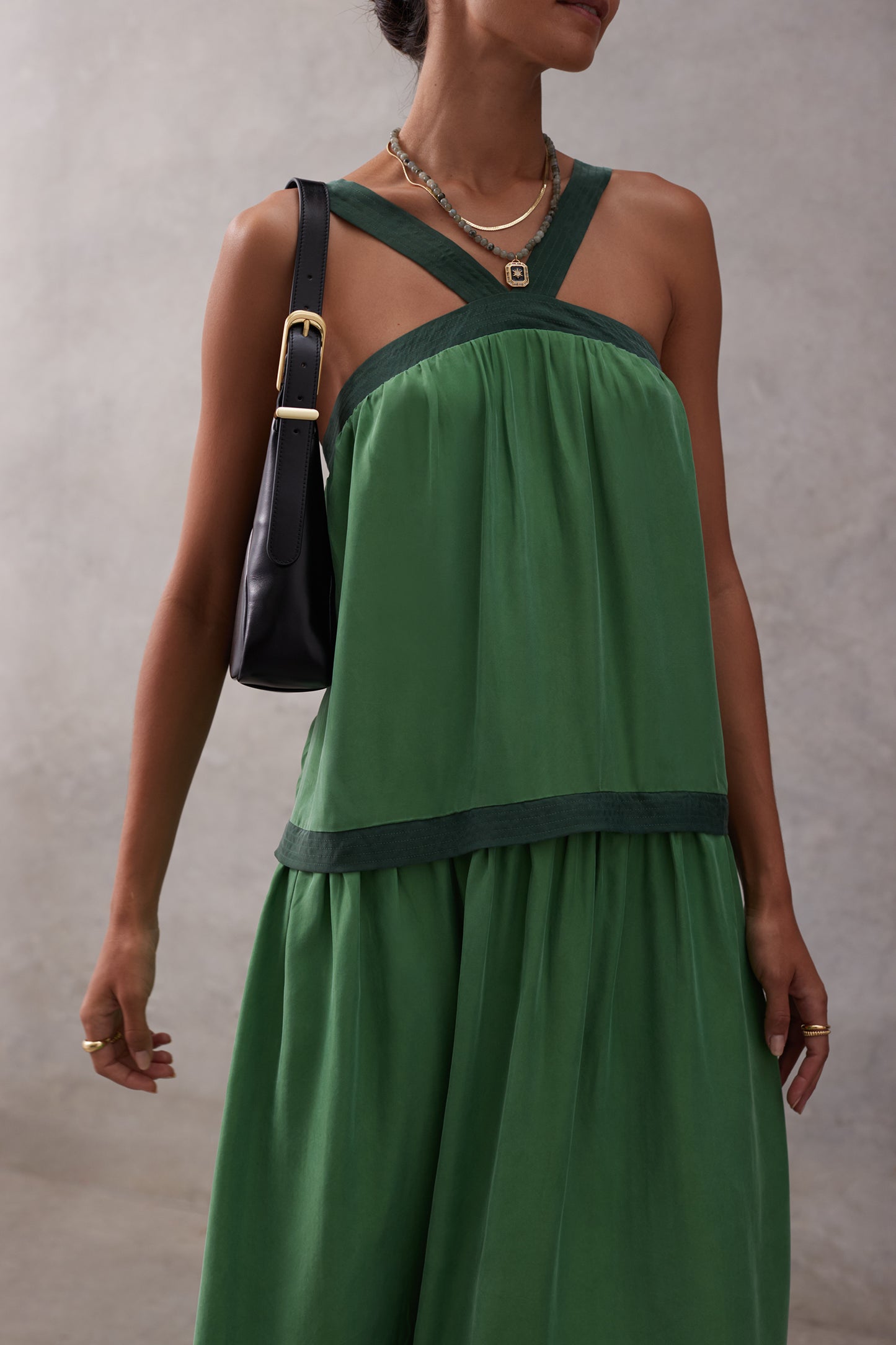 Lamara Dress | Bottle Green