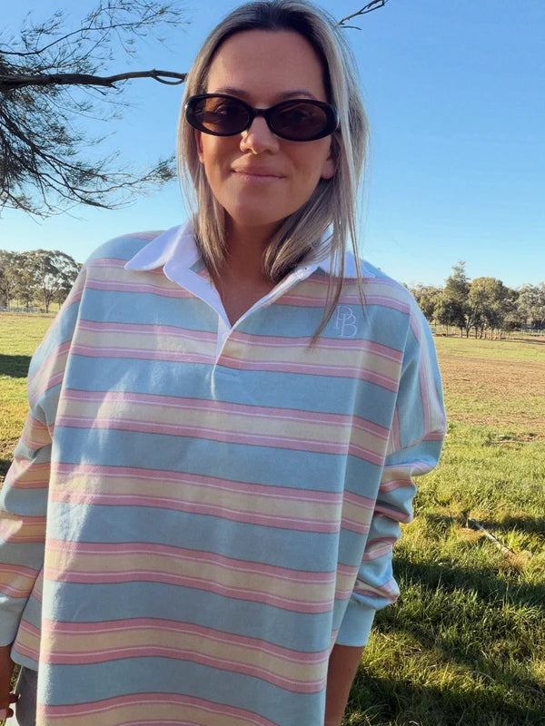 Felicity Jersey | Pink / Blue