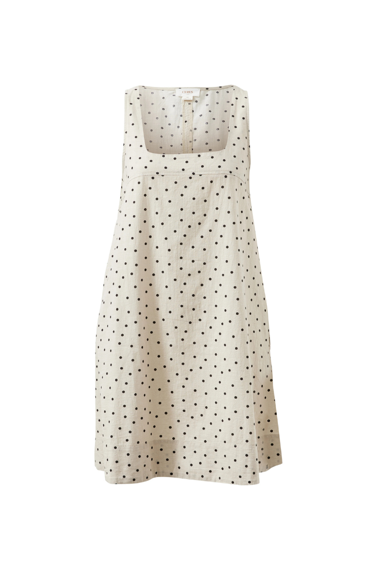 Parker Mini Dress | Putty/ Scattered Spot