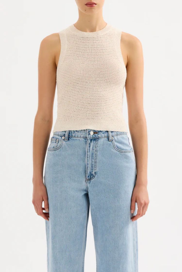 Ember Knit Tank | Cream