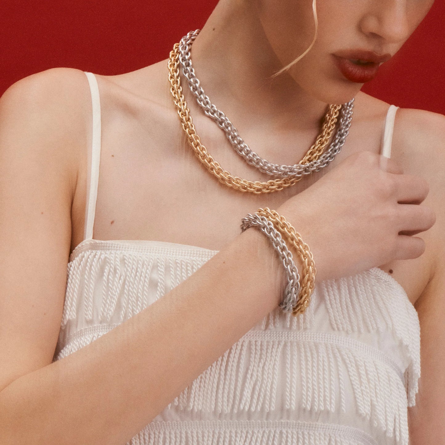Tangled Chain Bracelet | Silver