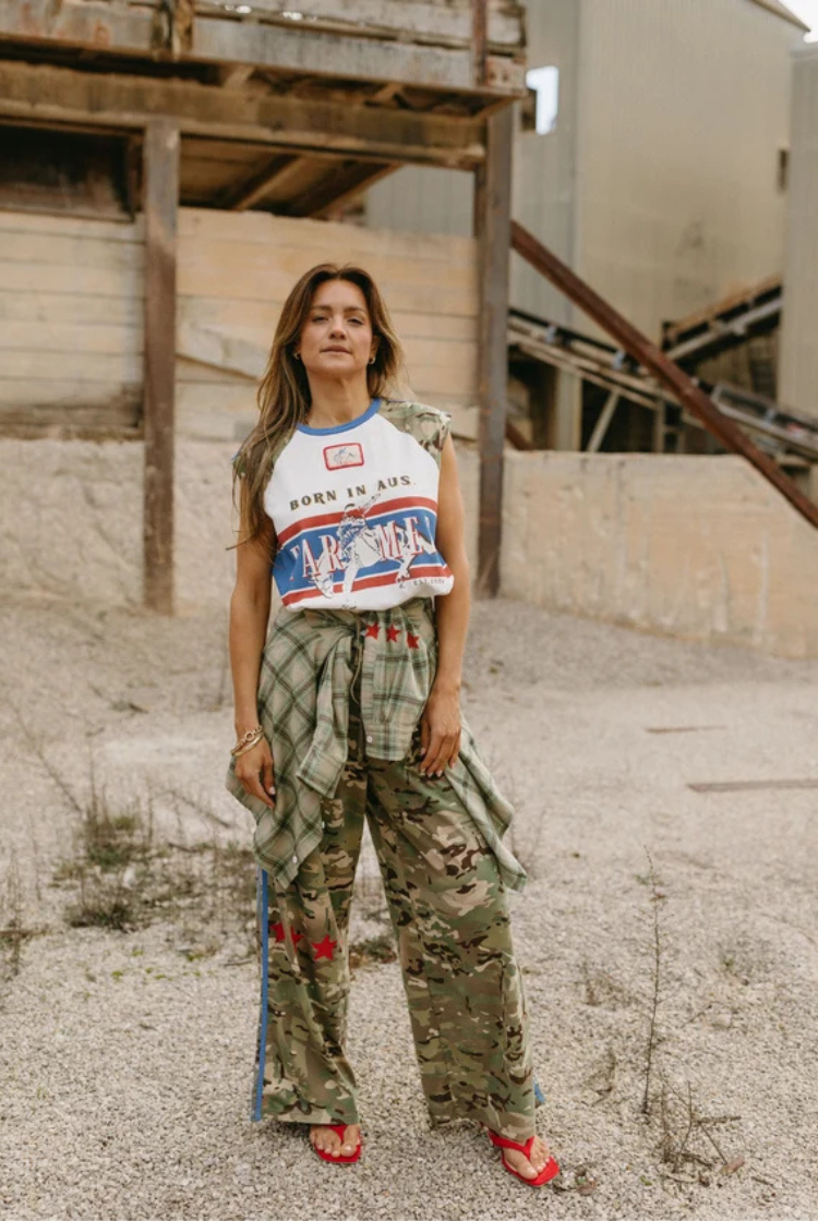 Camo Jersey Track Pants