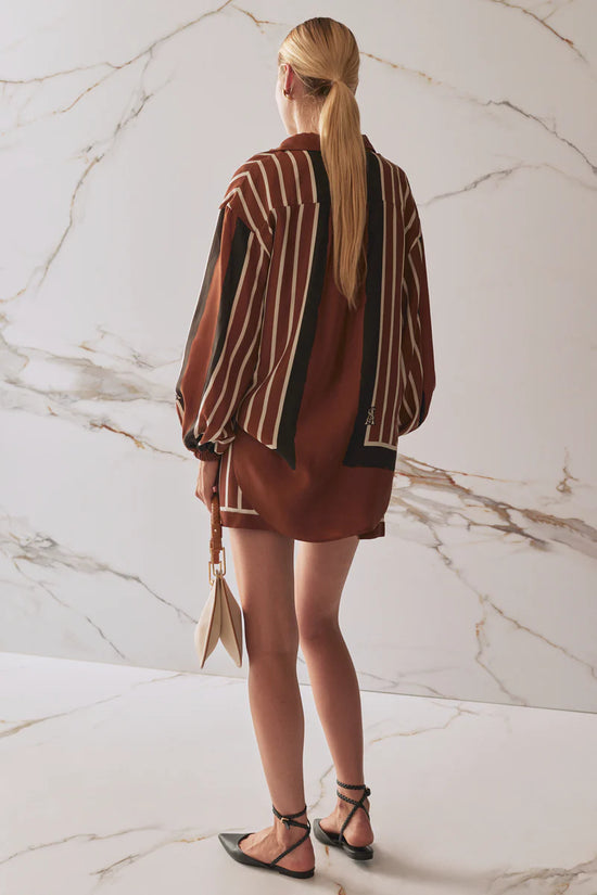 Faye Shirt | Cherrywood Stripe