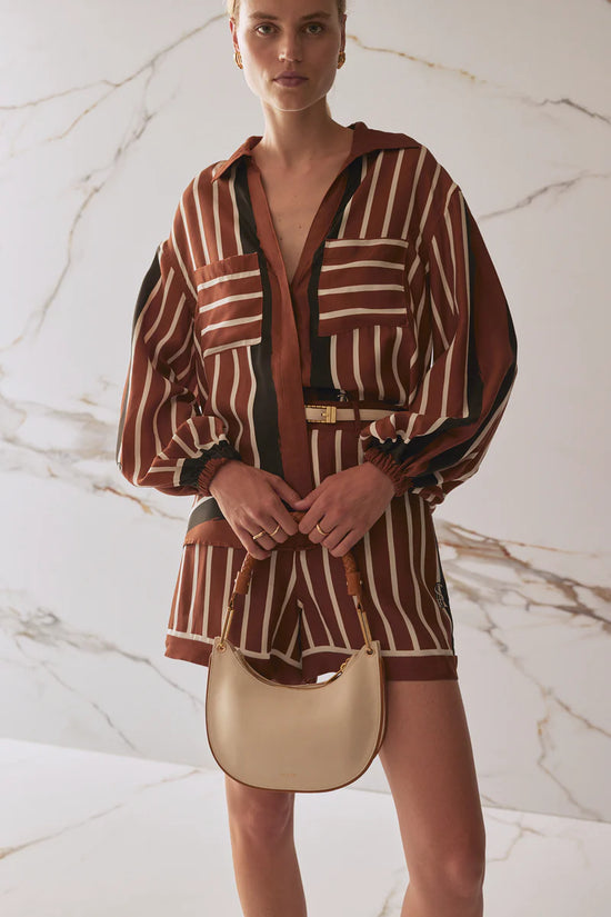 Faye Shirt | Cherrywood Stripe