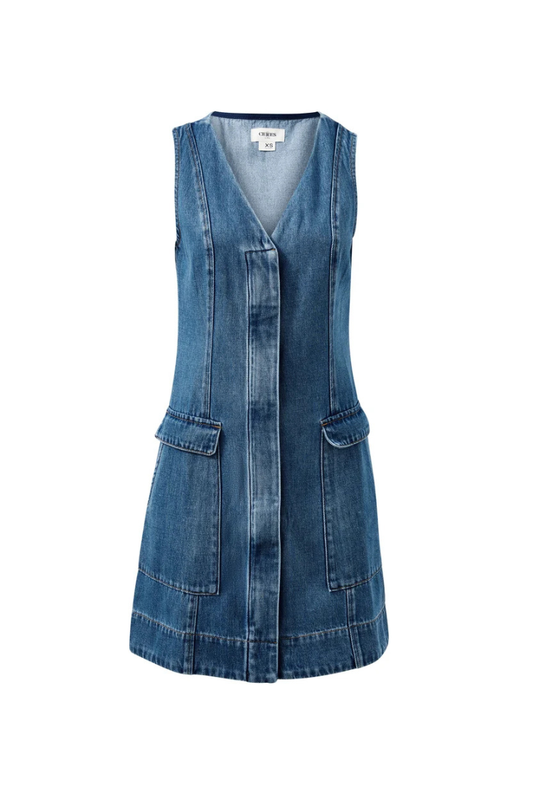 Taylor Denim Mini Dress | Fresh Indigo