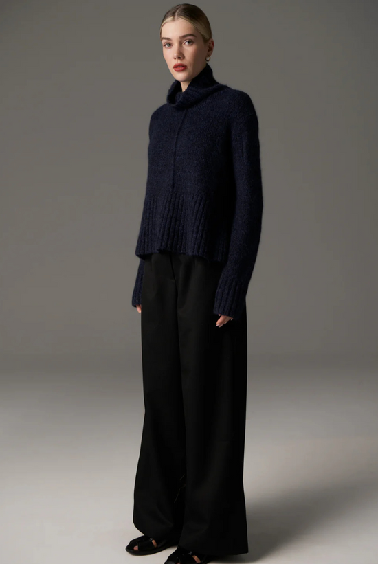 Grove Turtleneck Knit | Ink