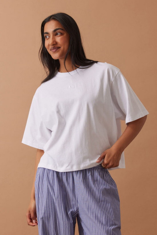 Phoebe Premium Tee | White