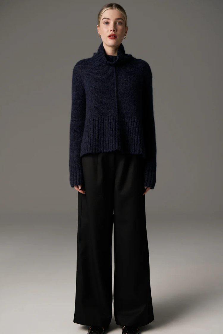 Grove Turtleneck Knit | Ink