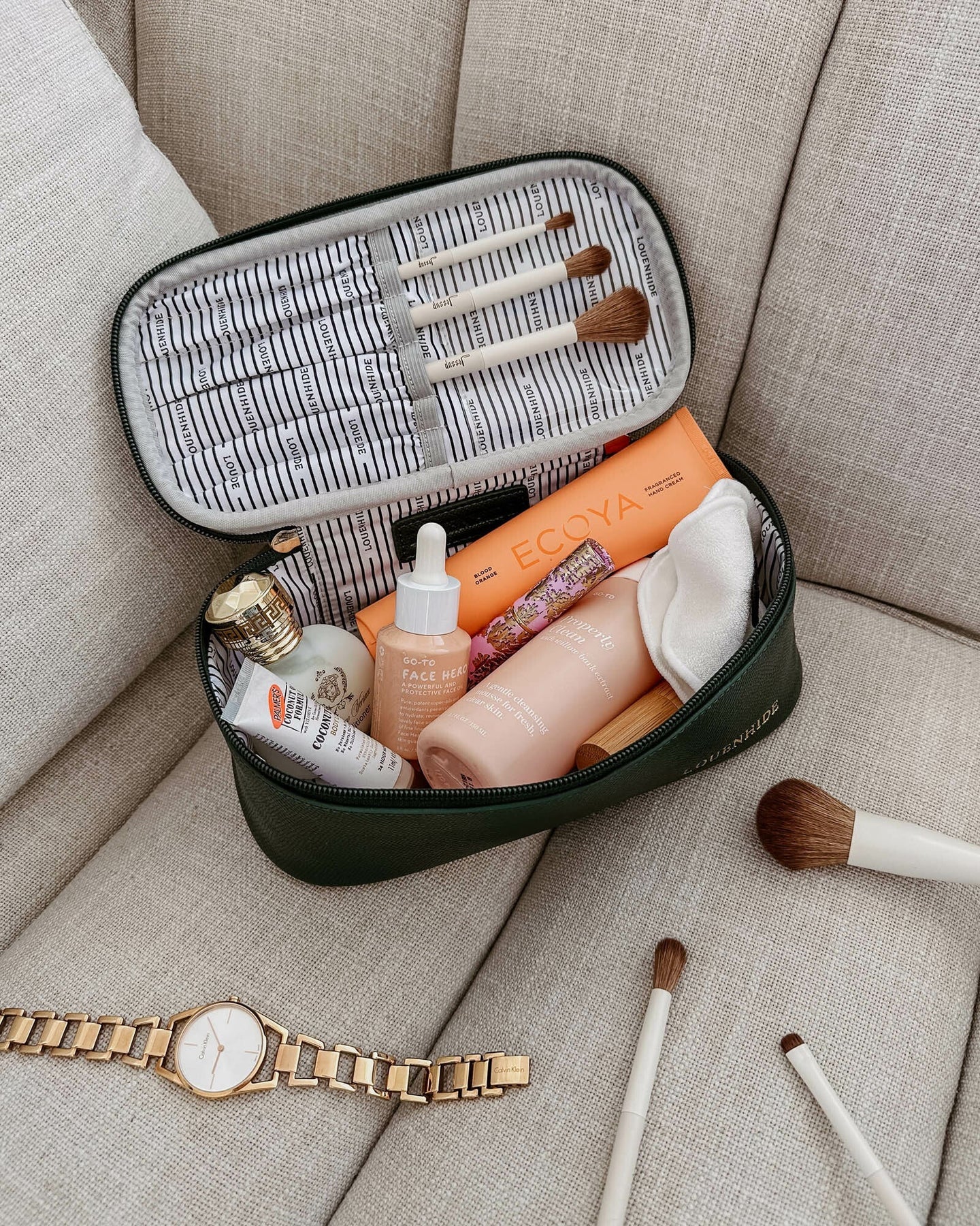 Fifi Cosmetic Case | Forest Green
