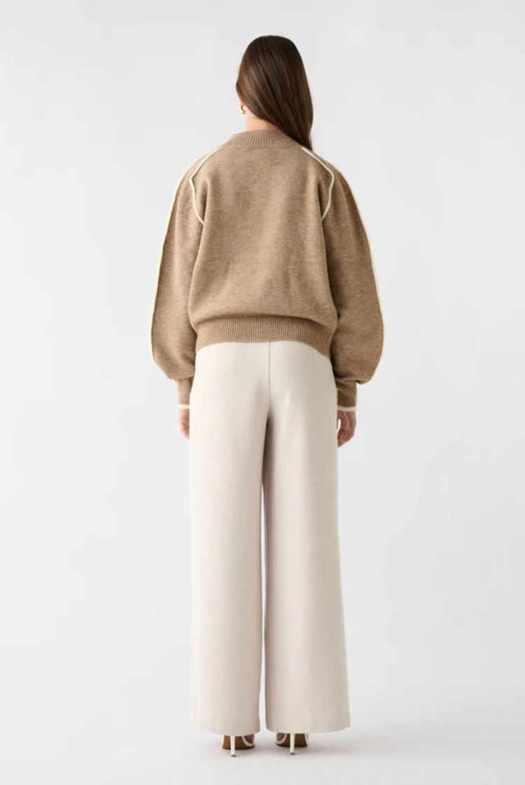 Getaway Sweater | Mocha/ Ivory