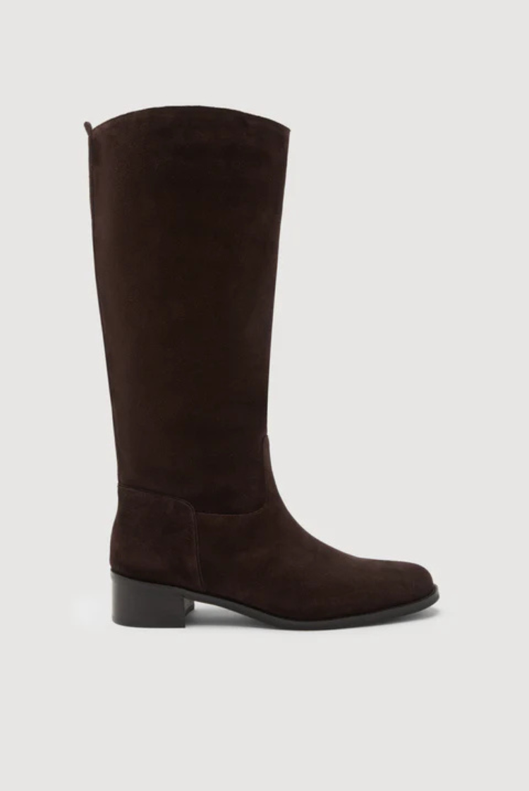 Stevie Suede Riding Boot | Ganache