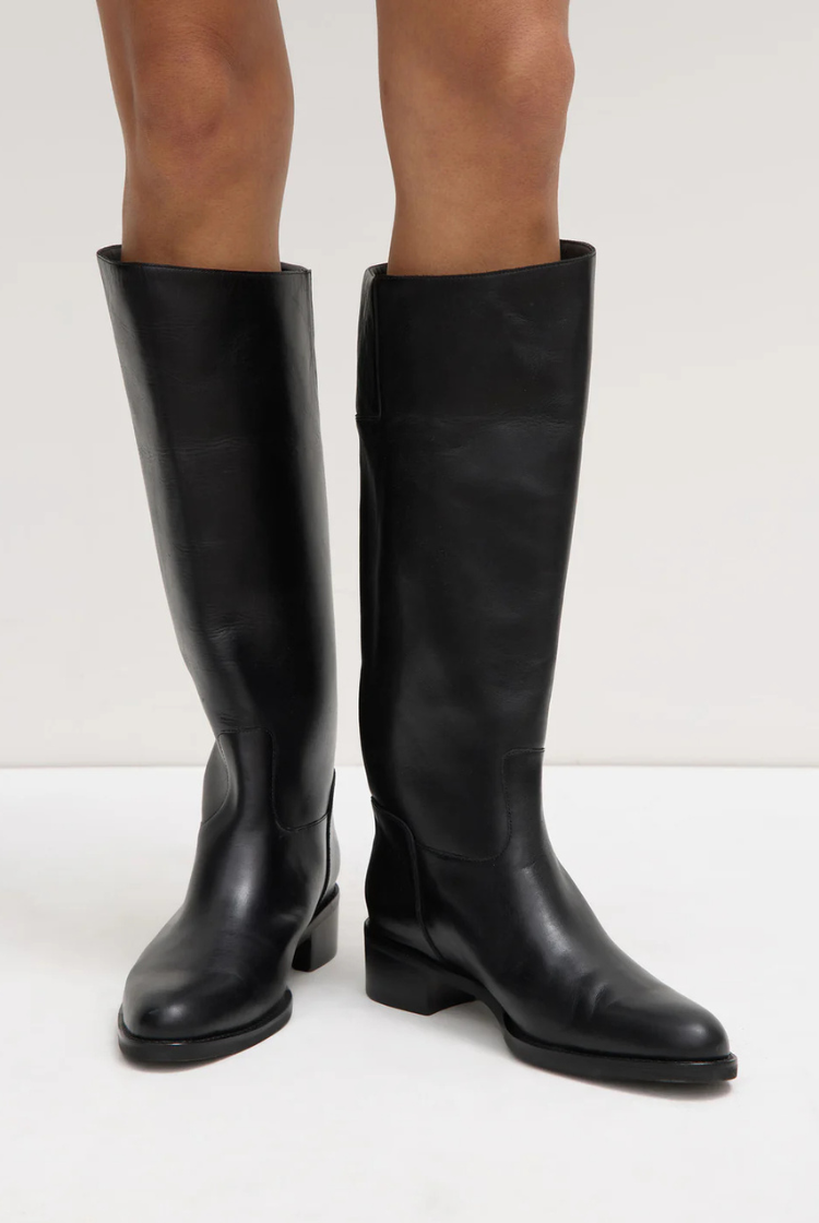 Stevie Leather Riding Boot | Black