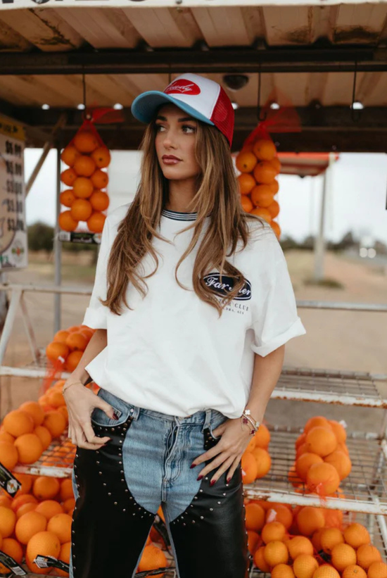 Motor Club Box Tee | Navy