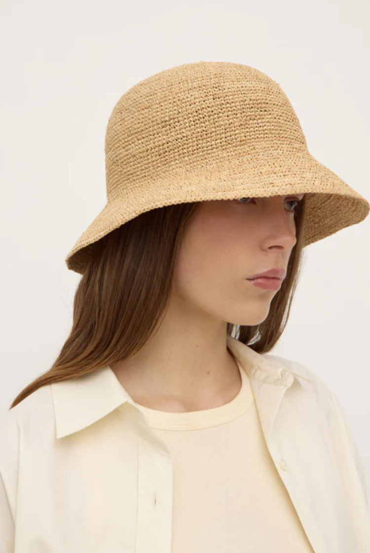 Raffia Bucket Hat | Natural