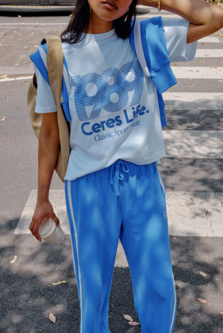 Stevie Slouchy Tee | White 80's Sport