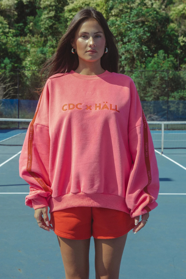 CDC x HALL Cloud Sweater | Peony Pink