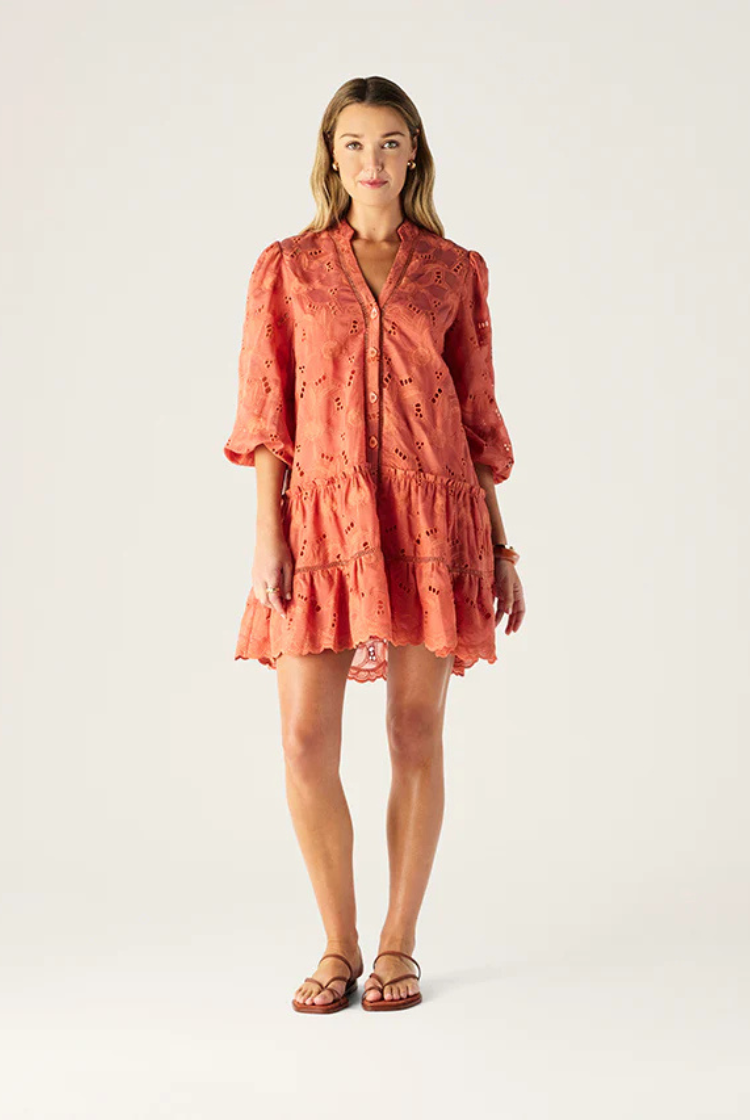 Loretta Mini Dress | Hibiscus
