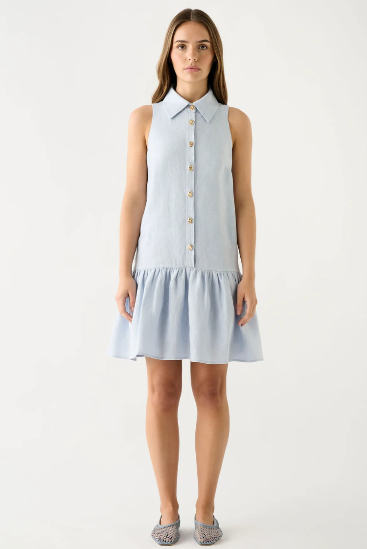 Olivia Mini Dress | Ice Blue