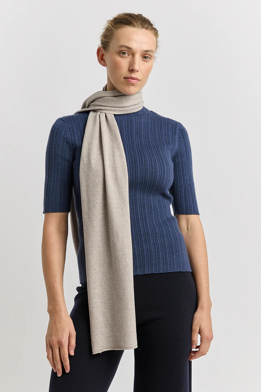 Extra Fine Merino Scarf | Light Oat