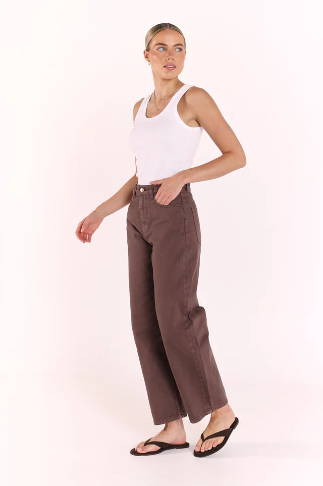 Lola Barrel Jean | Chocolate
