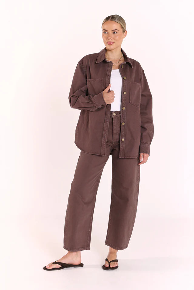 Lola Barrel Jean | Chocolate