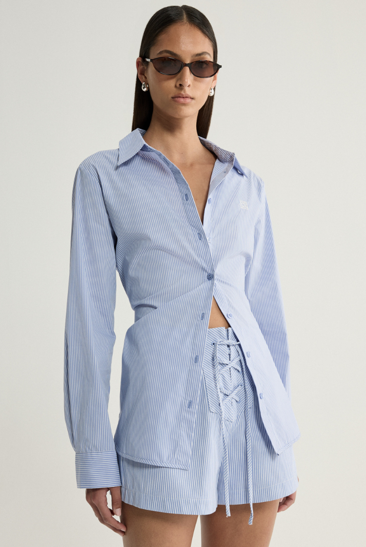Ember Shirt | Blue Stripe