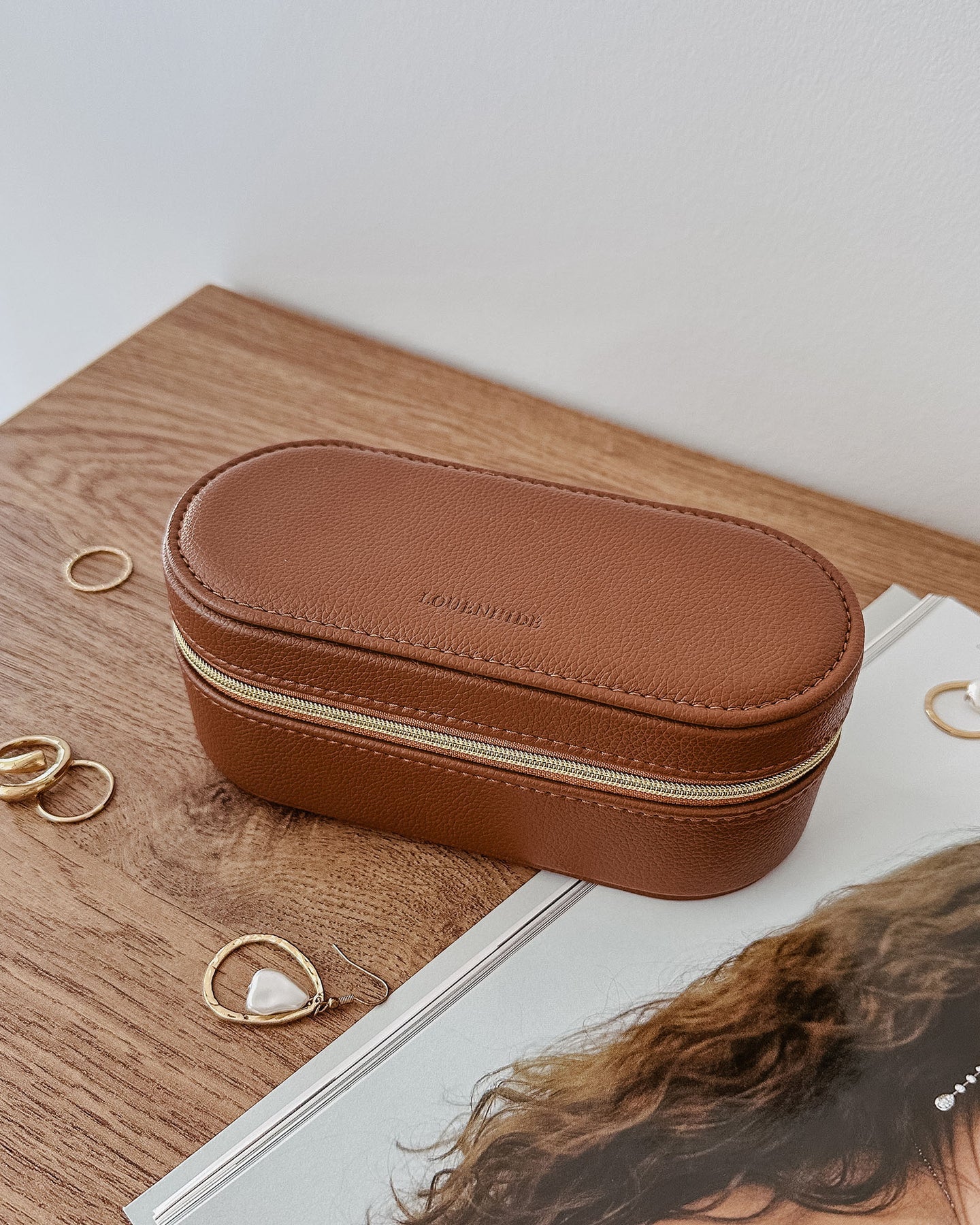 Charlee Jewellery Box | Tan