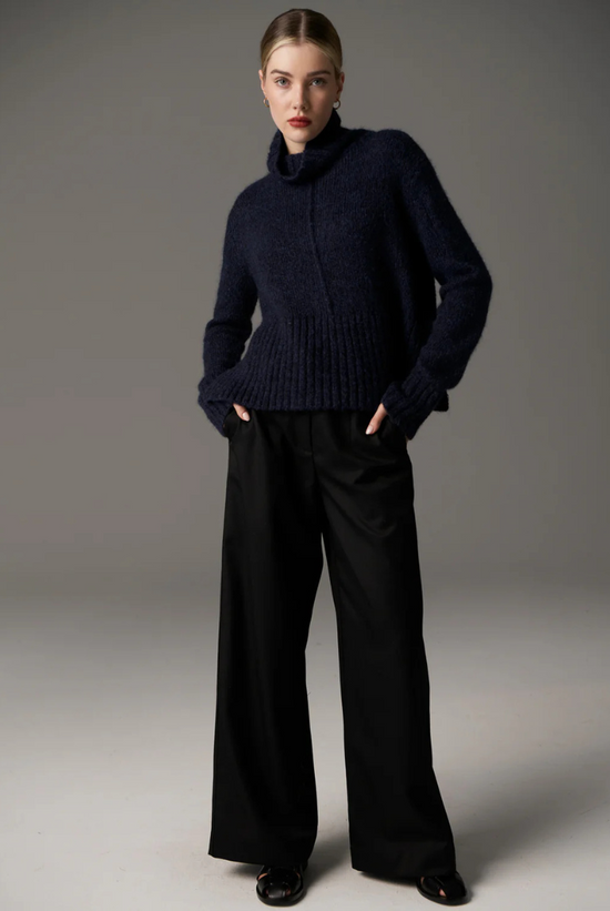 Grove Turtleneck Knit | Ink