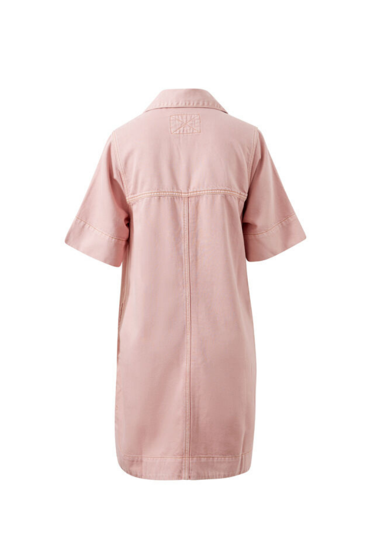 Bonnie Relaxed Shirt Dress | Blossom Pink