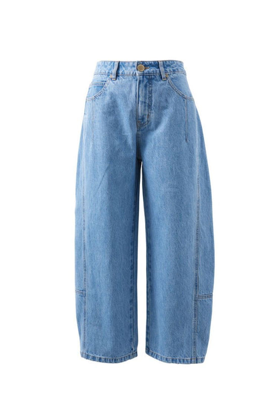 Darted Barrel Jean | Vintage Blue