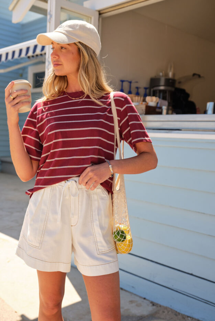 Darcy Relaxed Everyday Short | New Ecru