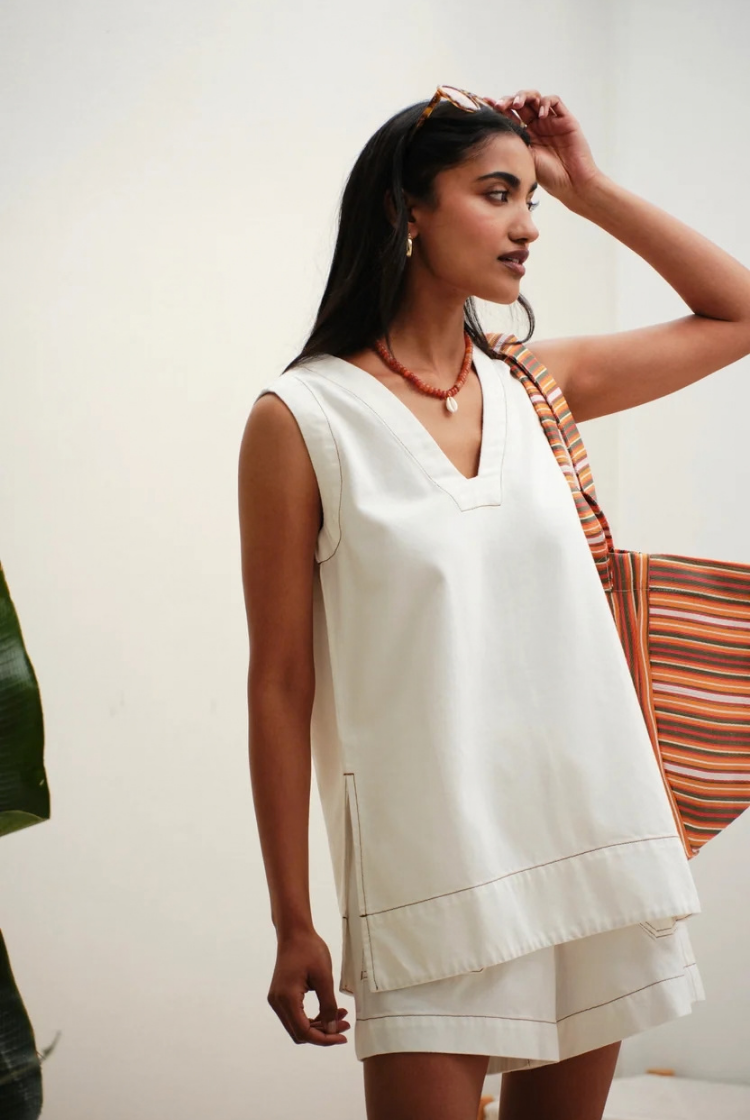 Winnie Tunic | Fresh Ecru