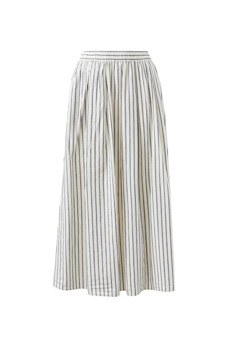 Florence Maxi Skirt | Winter White/ True Navy