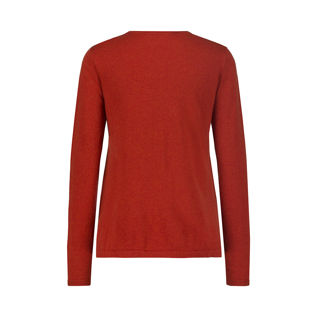 Crew Neck Knit | Dark Orange