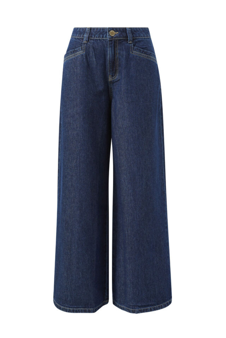 Drew Soft Wide Leg Jean | Midnight